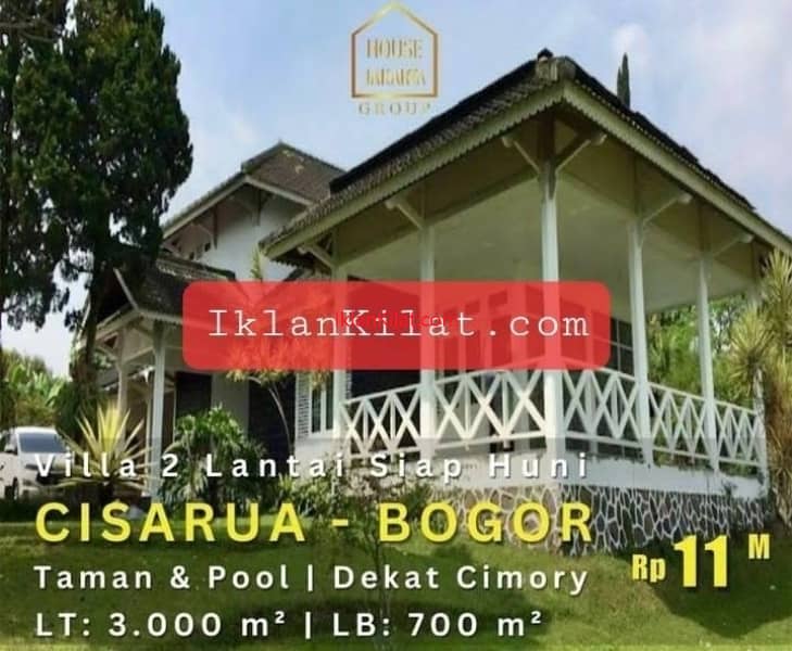 Villa Cisarua Bogor 2 Lantai - Taman & Pool - Dekat Cimory & Taman Safari